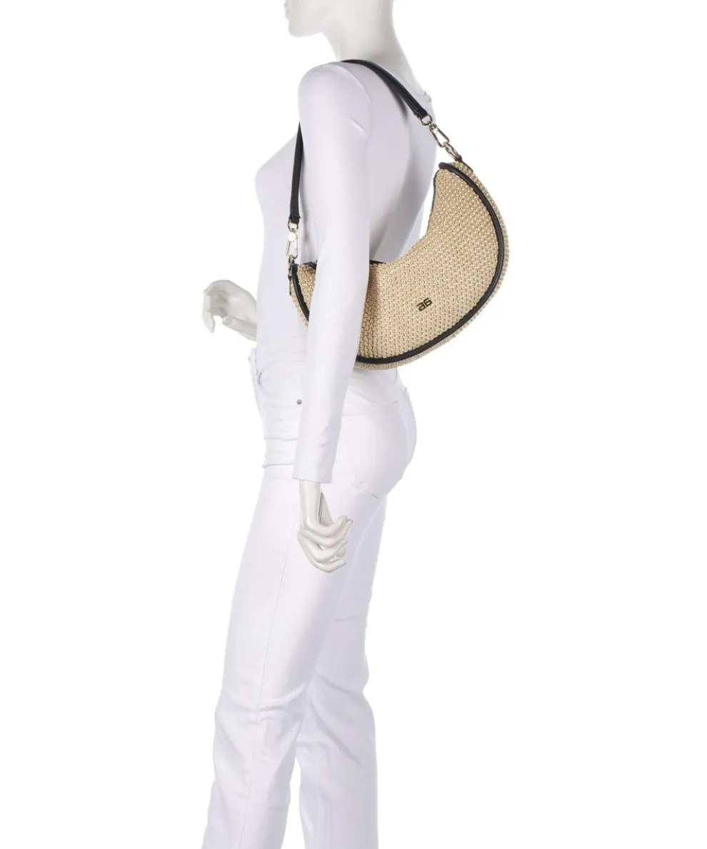 Maglia Raffia Willow Beuteltasche Bast natur/schwarz