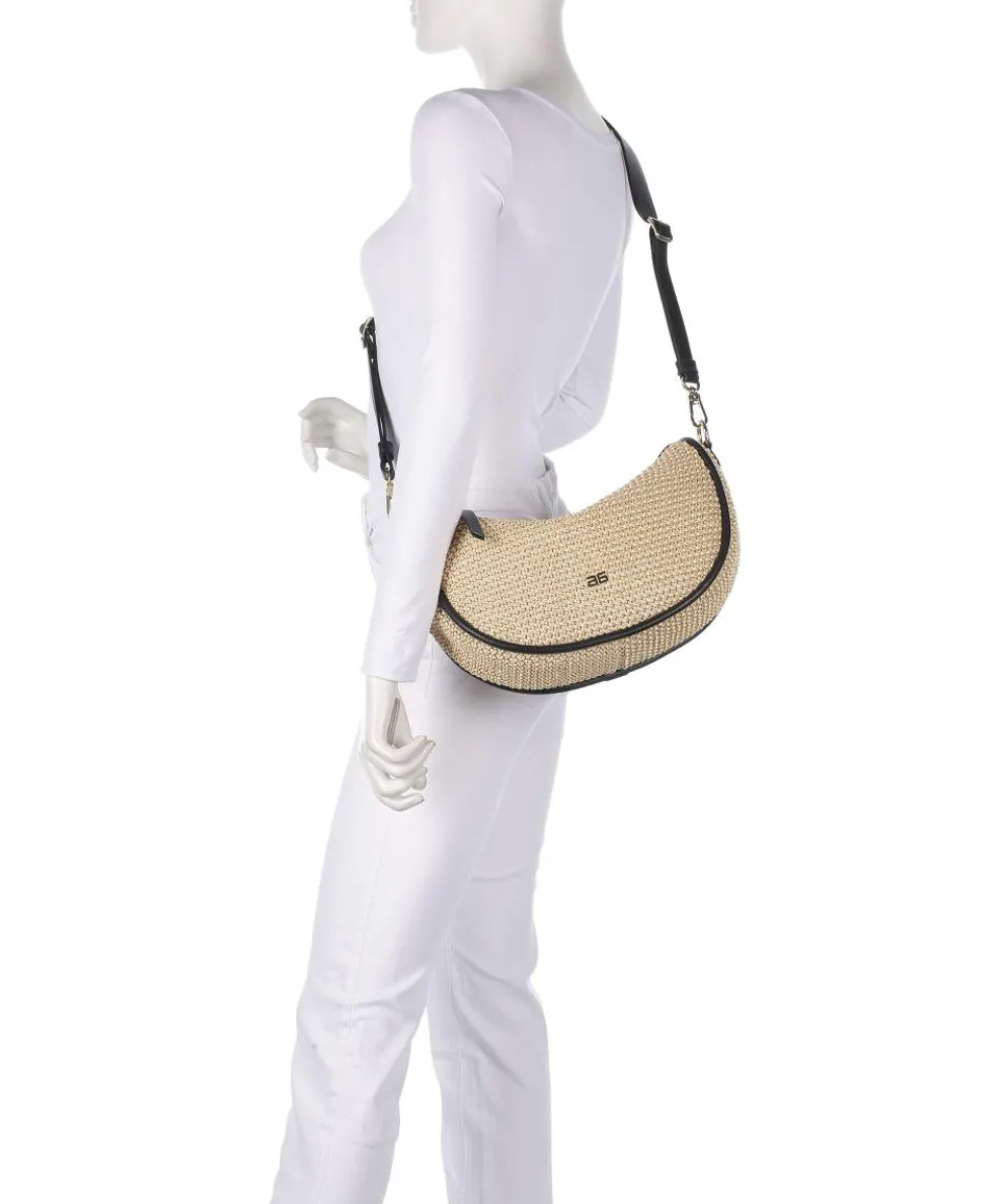 Maglia Raffia Willow Beuteltasche Bast natur/schwarz