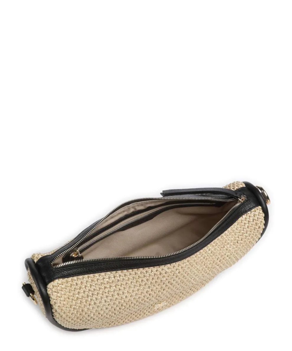 Maglia Raffia Willow Beuteltasche Bast natur/schwarz