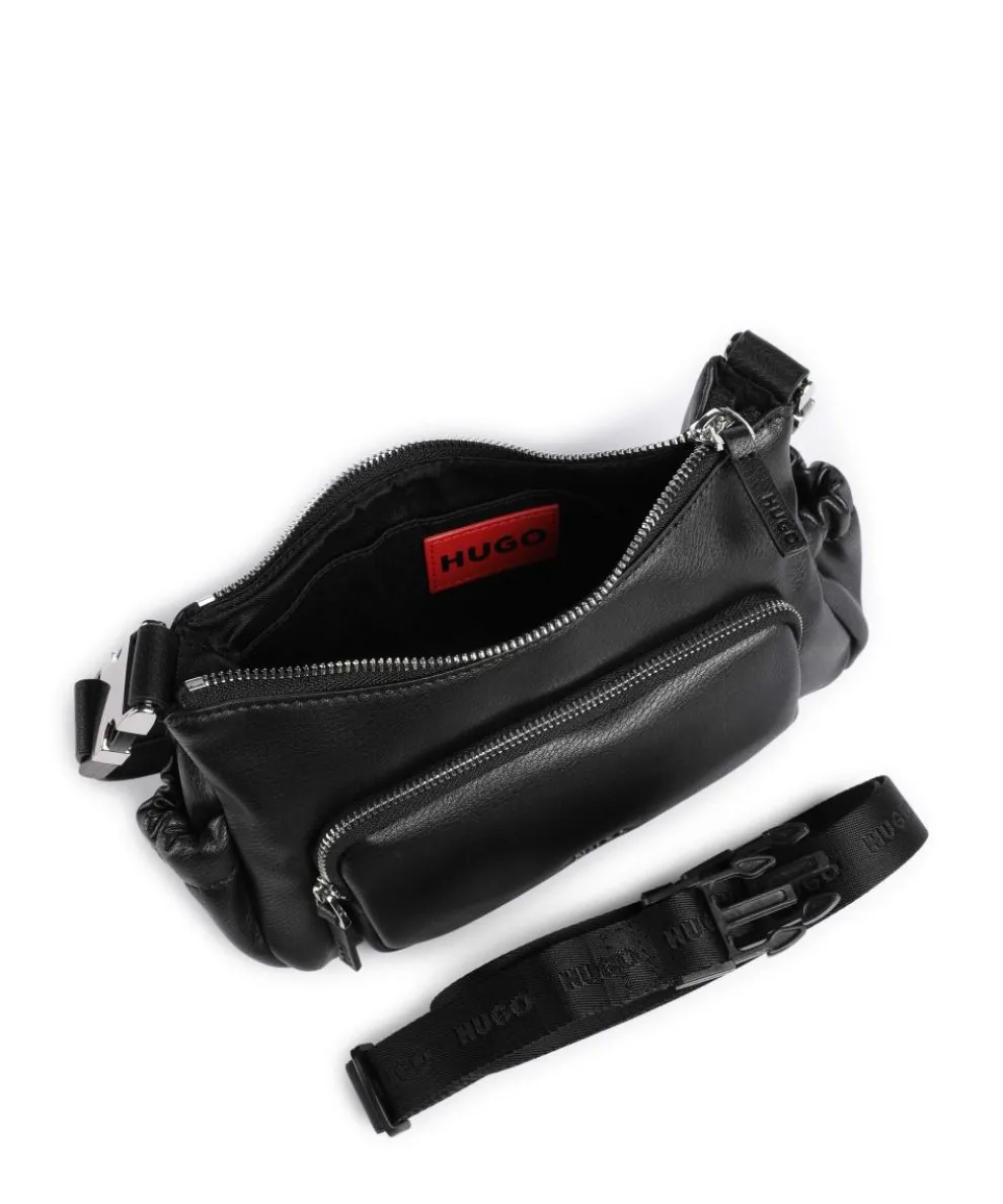 Bel 2.0 Schultertasche Lederimitat schwarz