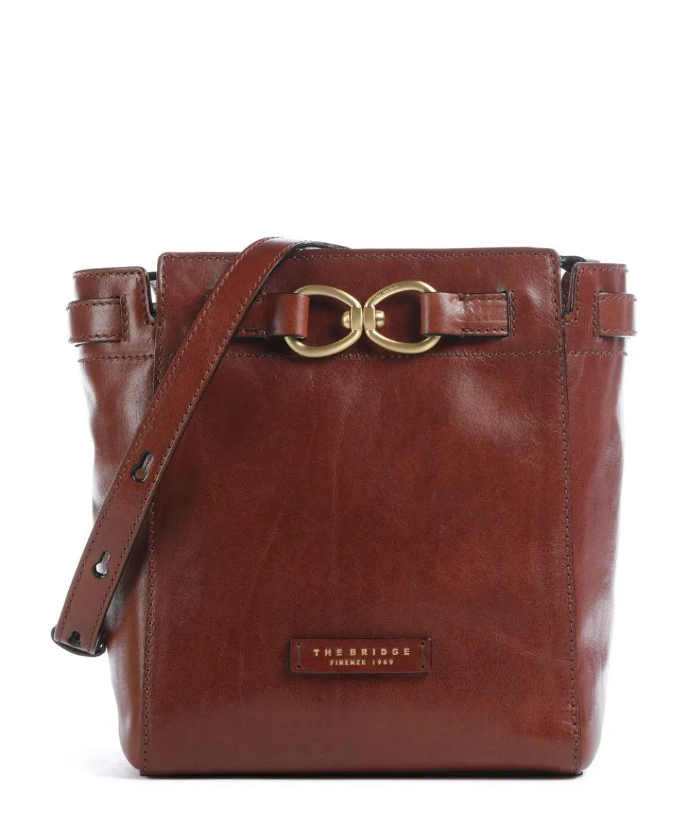 Isotta Umhängetasche fein genarbtes Rindsleder braun