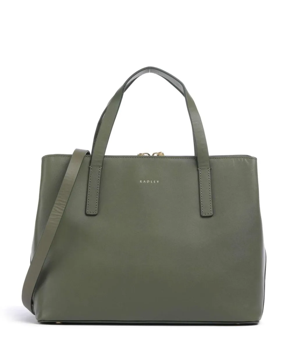 Dukes Place Handtasche fein genarbtes Rindsleder khaki