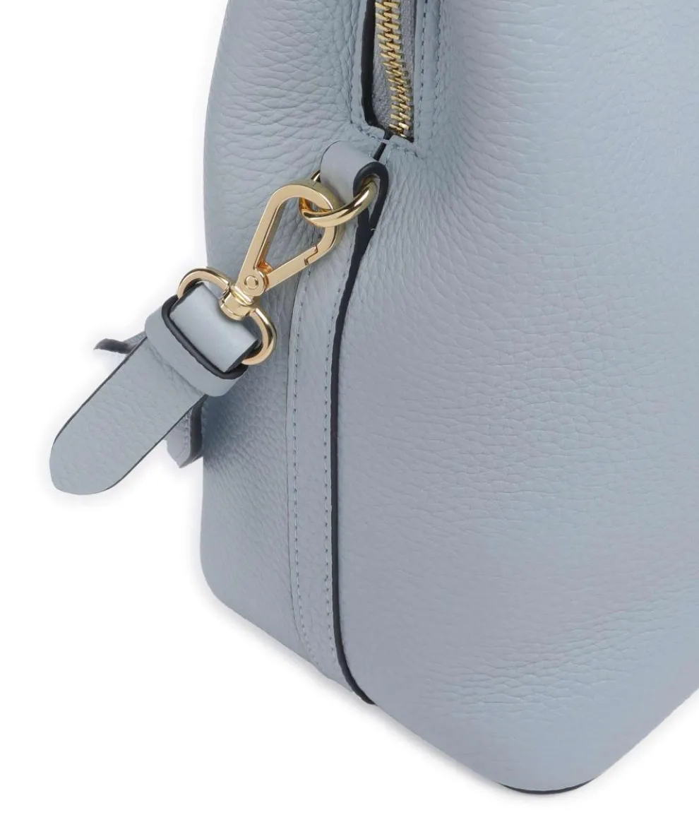 Dukes Place Medium Umhängetasche genarbtes Rindsleder hellblau