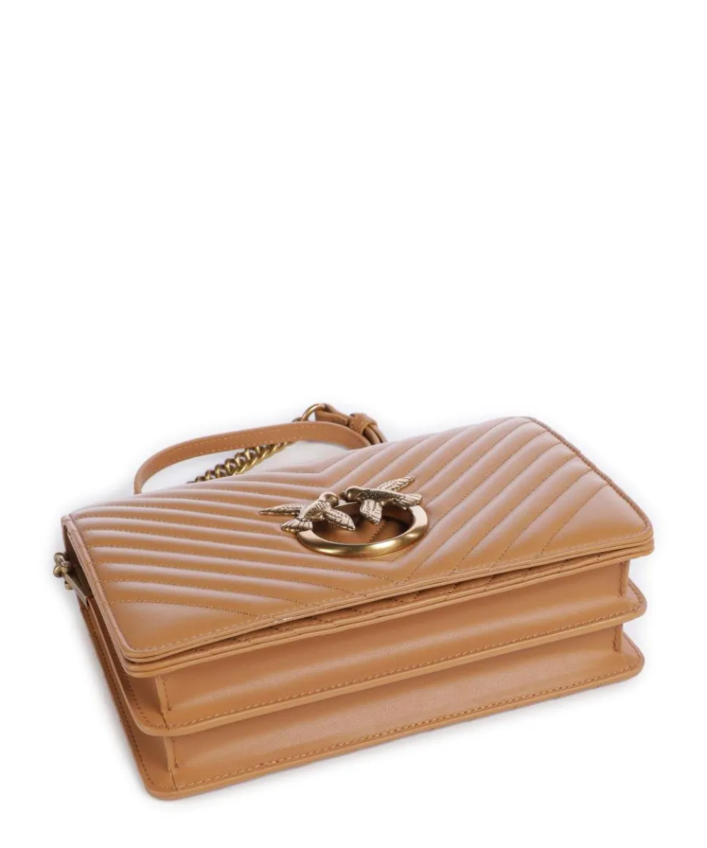 Love Click Classic Umhängetasche Schafsleder hellbraun