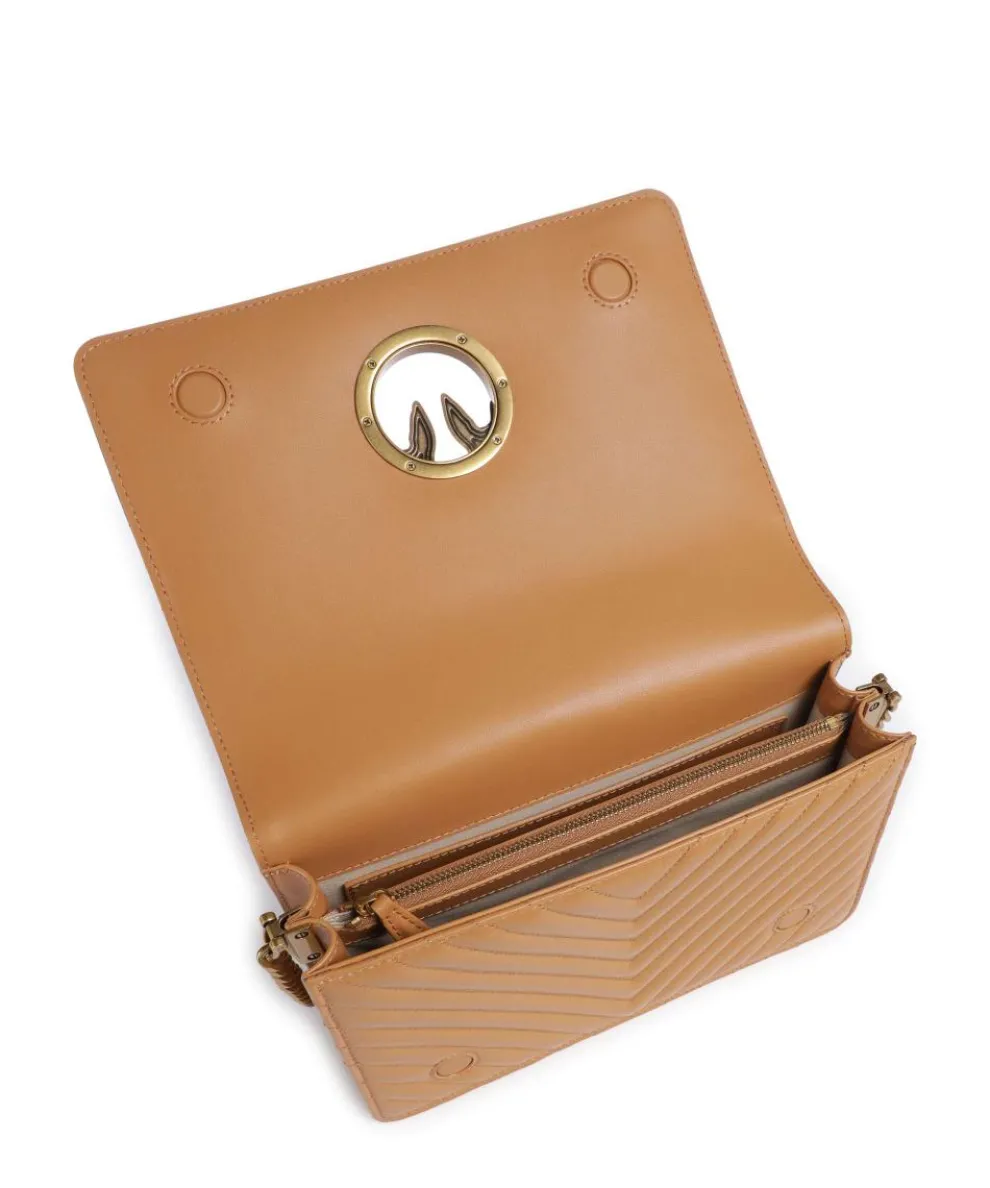 Love Click Classic Umhängetasche Schafsleder hellbraun