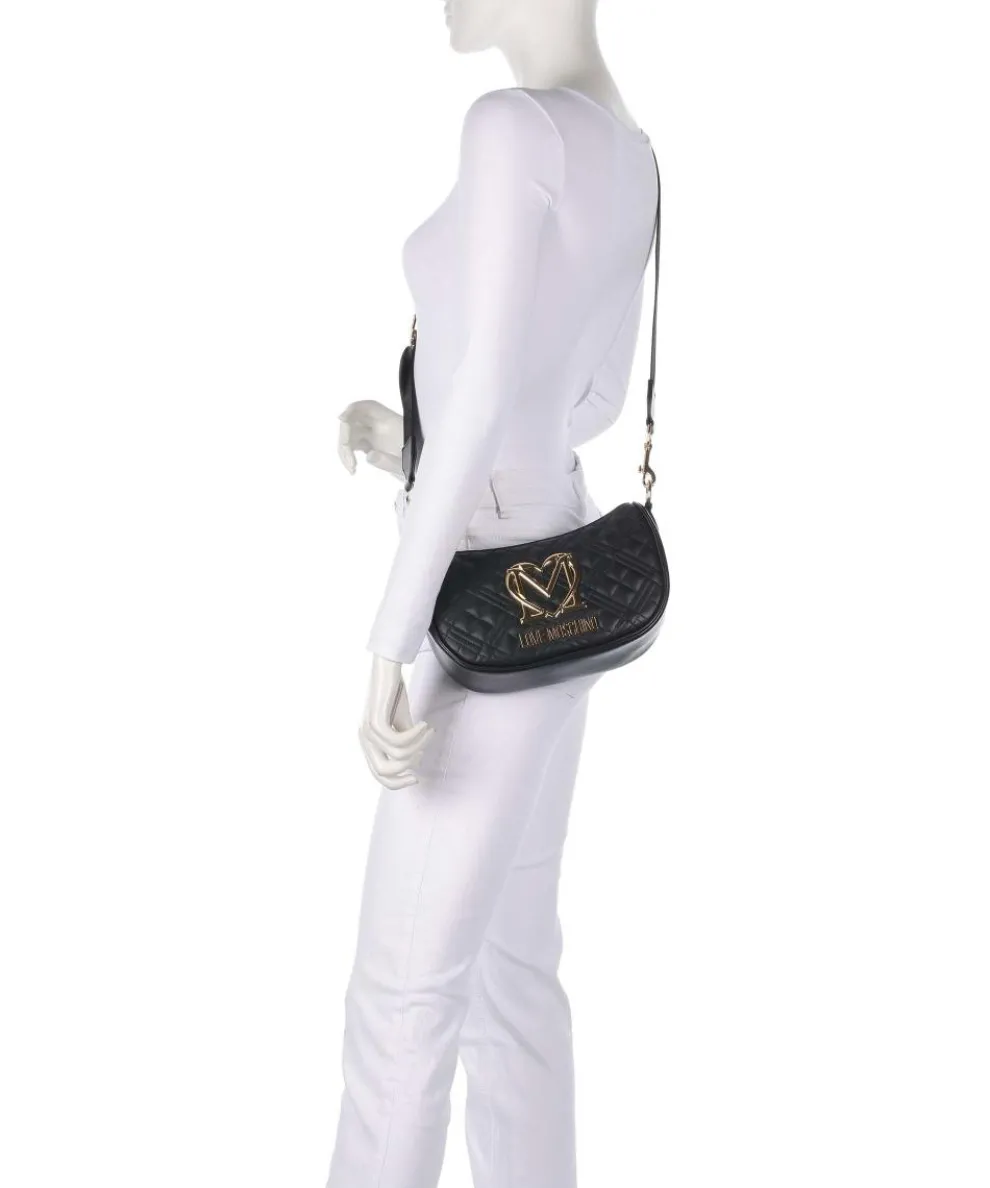 Allure Schultertasche Lederimitat schwarz