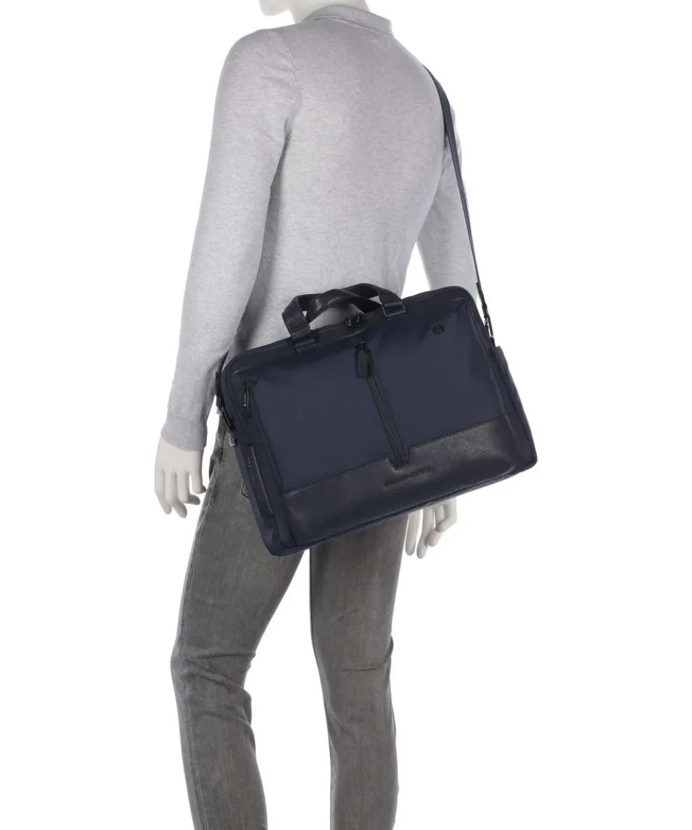 W138 Aktentasche 16″ recyceltes Polyester dunkelblau