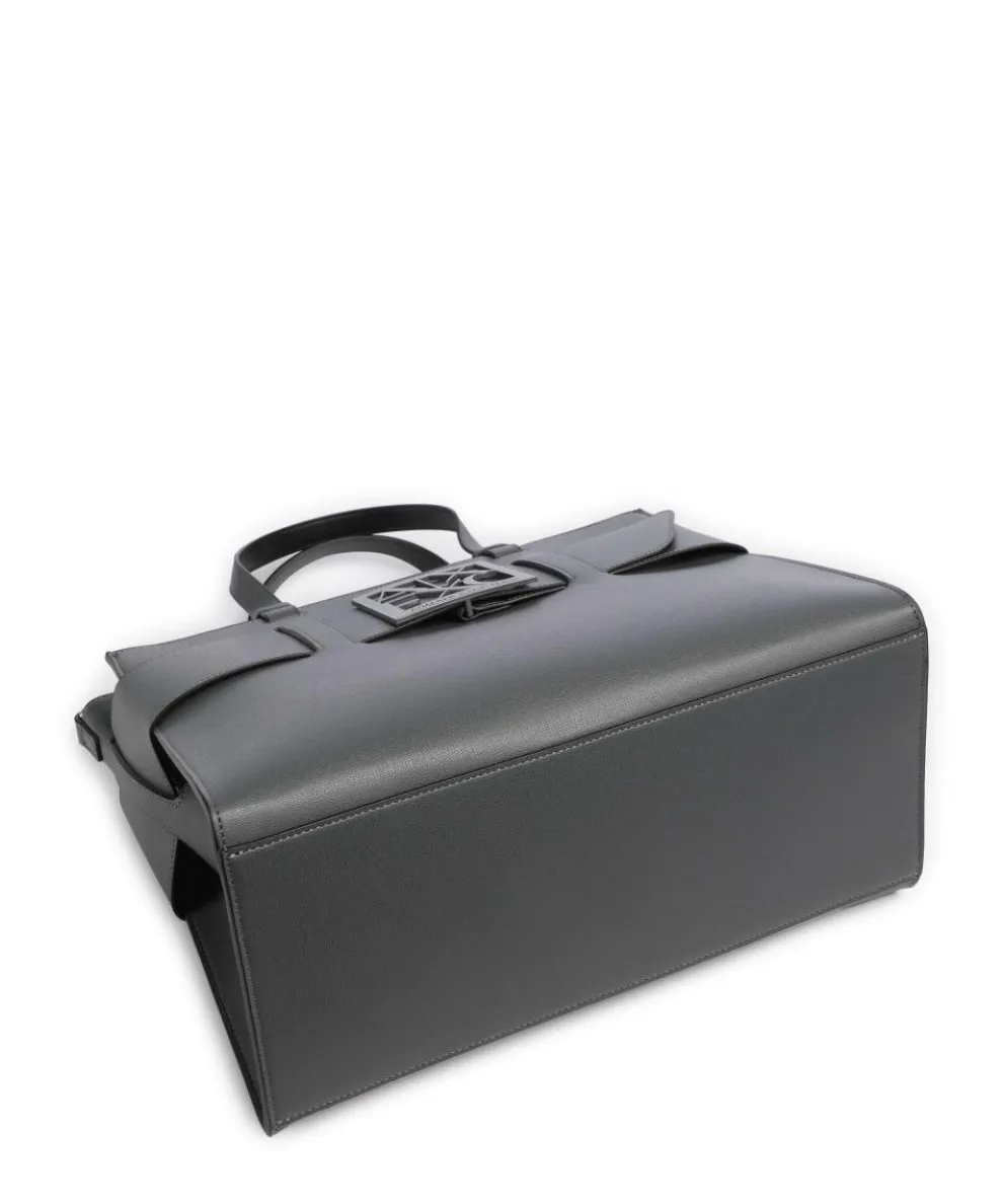 Susie Handtasche Lederimitat dunkelgrau