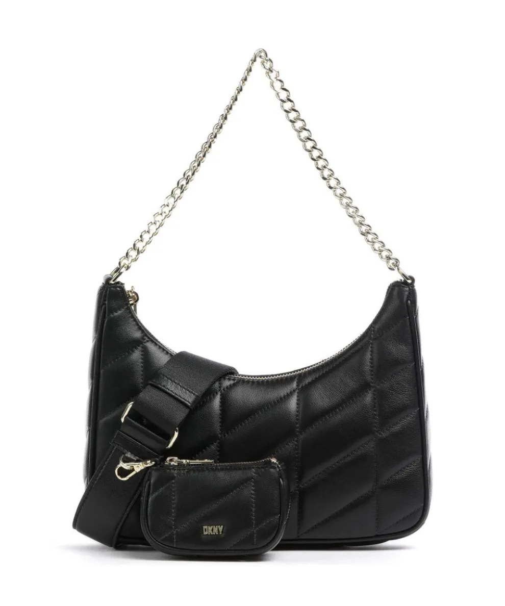 Betty Schultertasche Lammleder schwarz