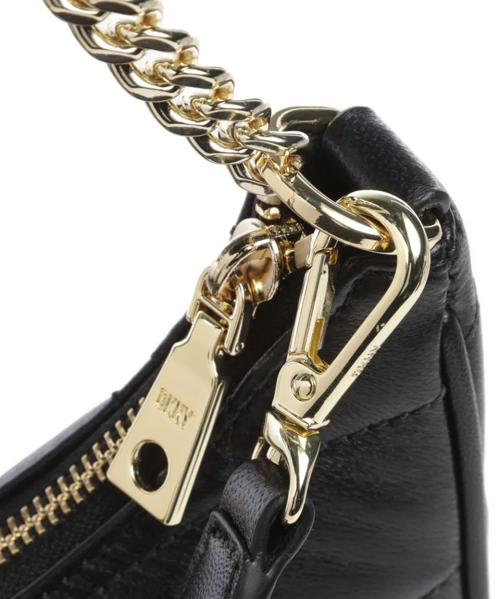 Betty Schultertasche Lammleder schwarz