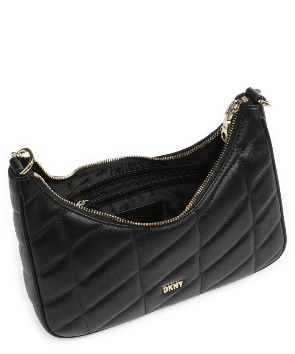 Betty Schultertasche Lammleder schwarz