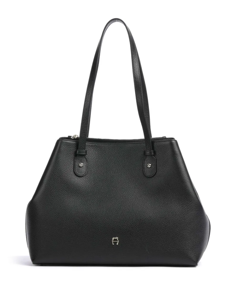 Diadora L Shopper genarbtes Rindsleder schwarz