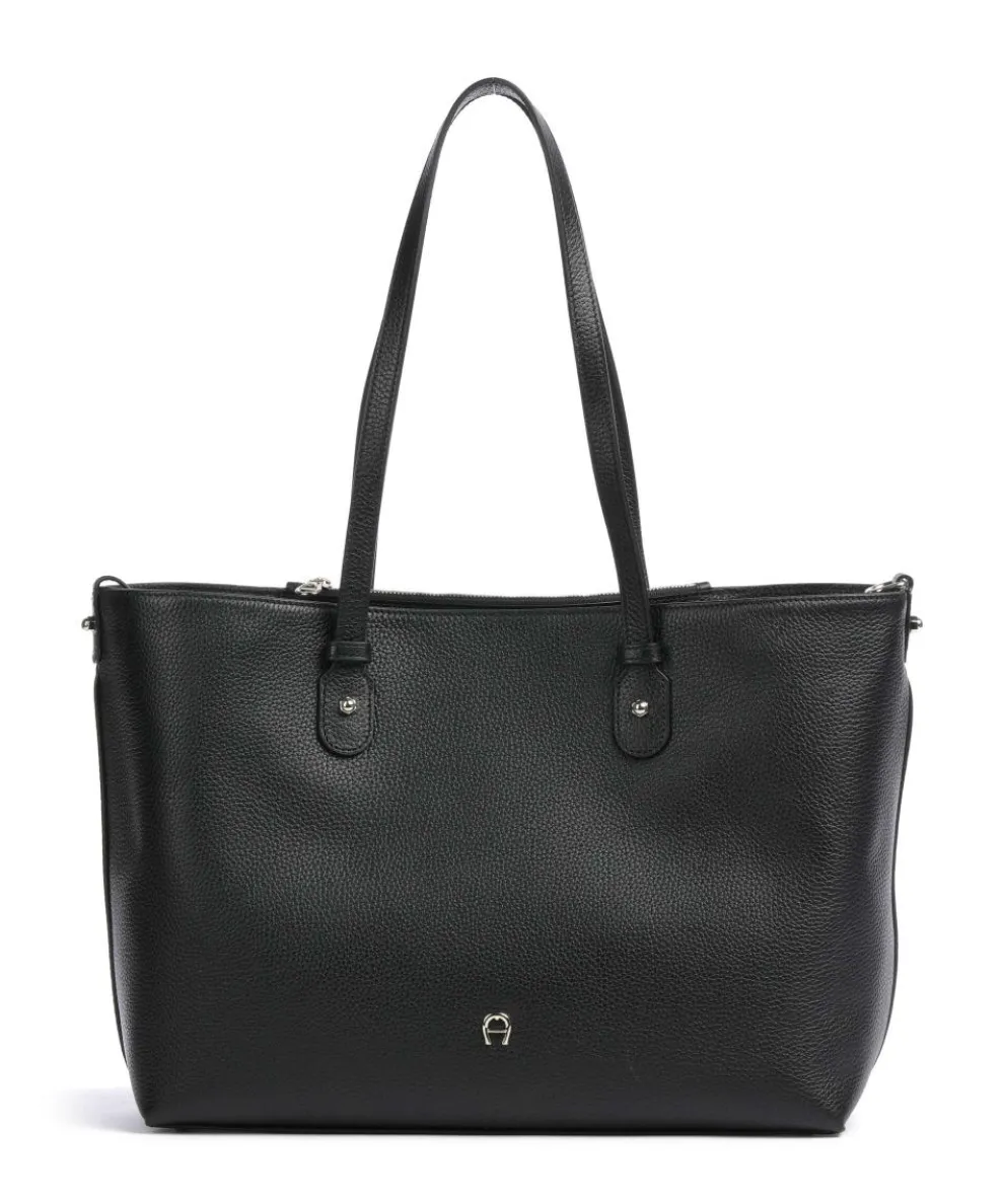 Diadora L Shopper genarbtes Rindsleder schwarz