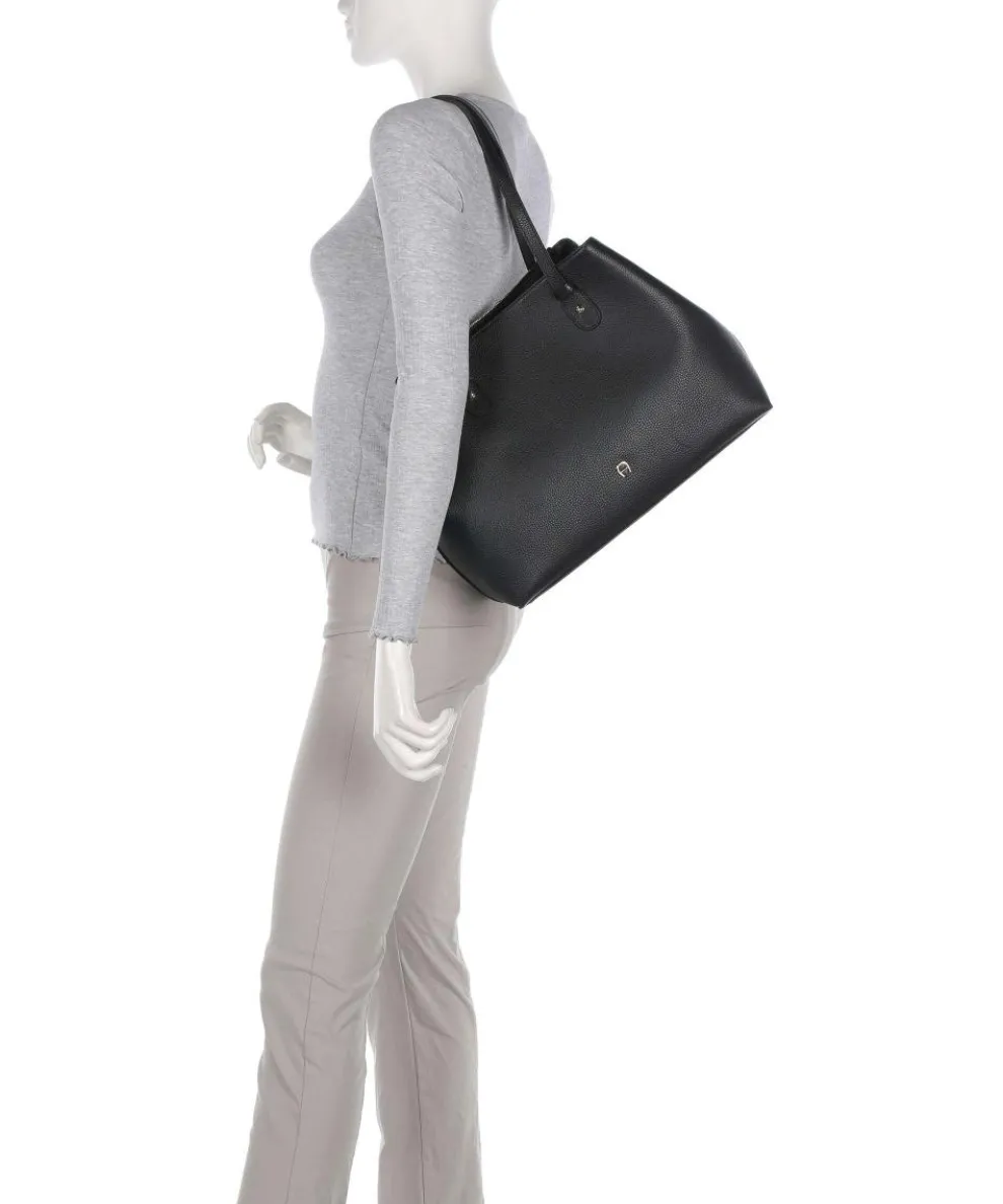 Diadora L Shopper genarbtes Rindsleder schwarz