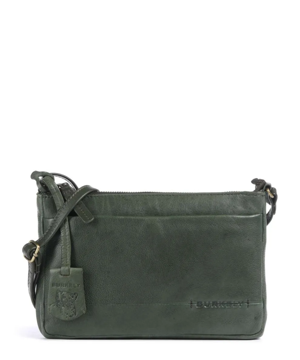 Natural Norah Umhängetasche Leder dunkelgrün