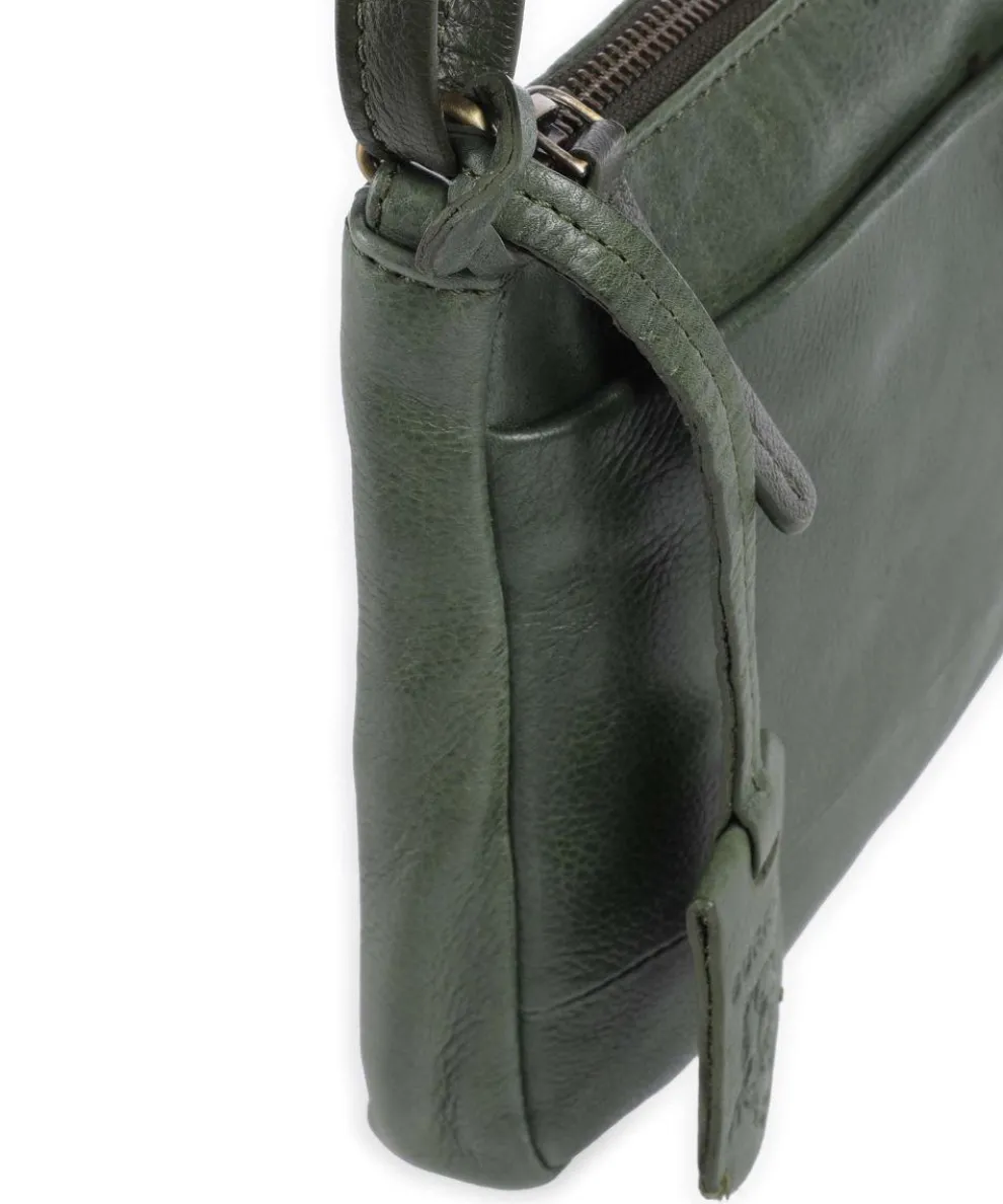 Natural Norah Umhängetasche Leder dunkelgrün