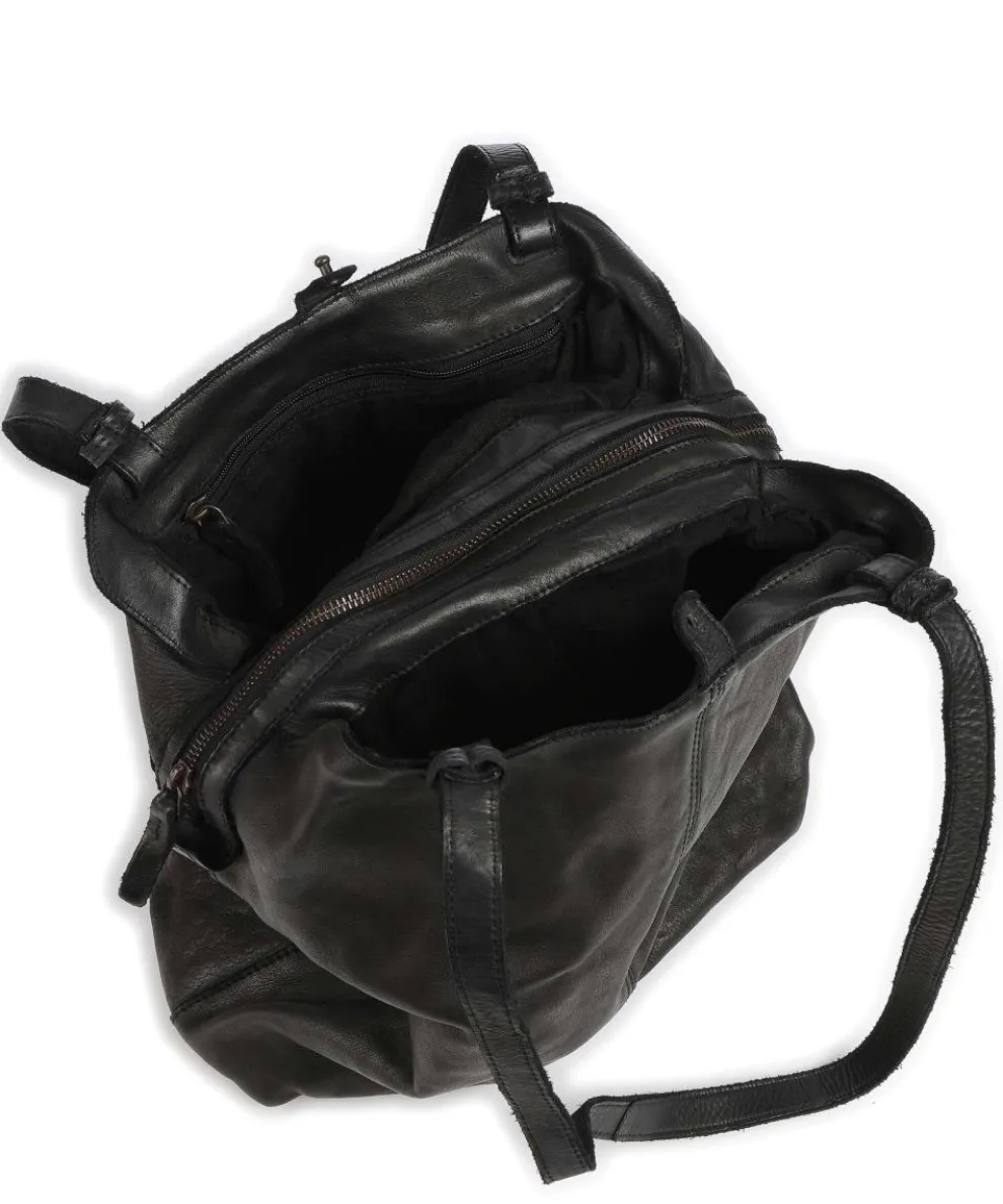 Submarine Shopper fein genarbtes Rindsleder schwarz