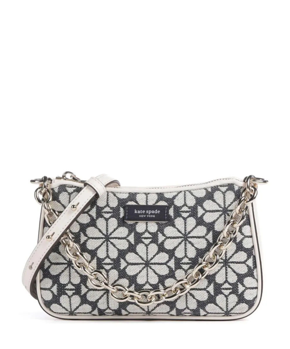 Katy Umhängetasche Textil, fein genarbtes Rindsleder grau/beige