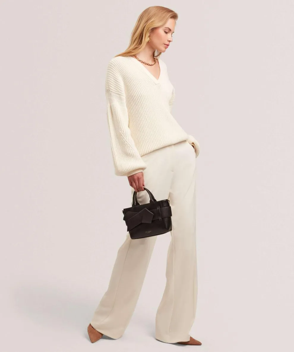 Jimisie Handtasche Lederimitat schwarz