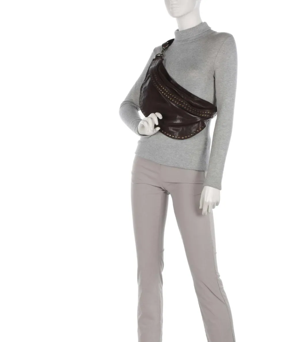 Rocking Rodeo Gürteltasche fein genarbtes Kalbsleder dunkelbraun