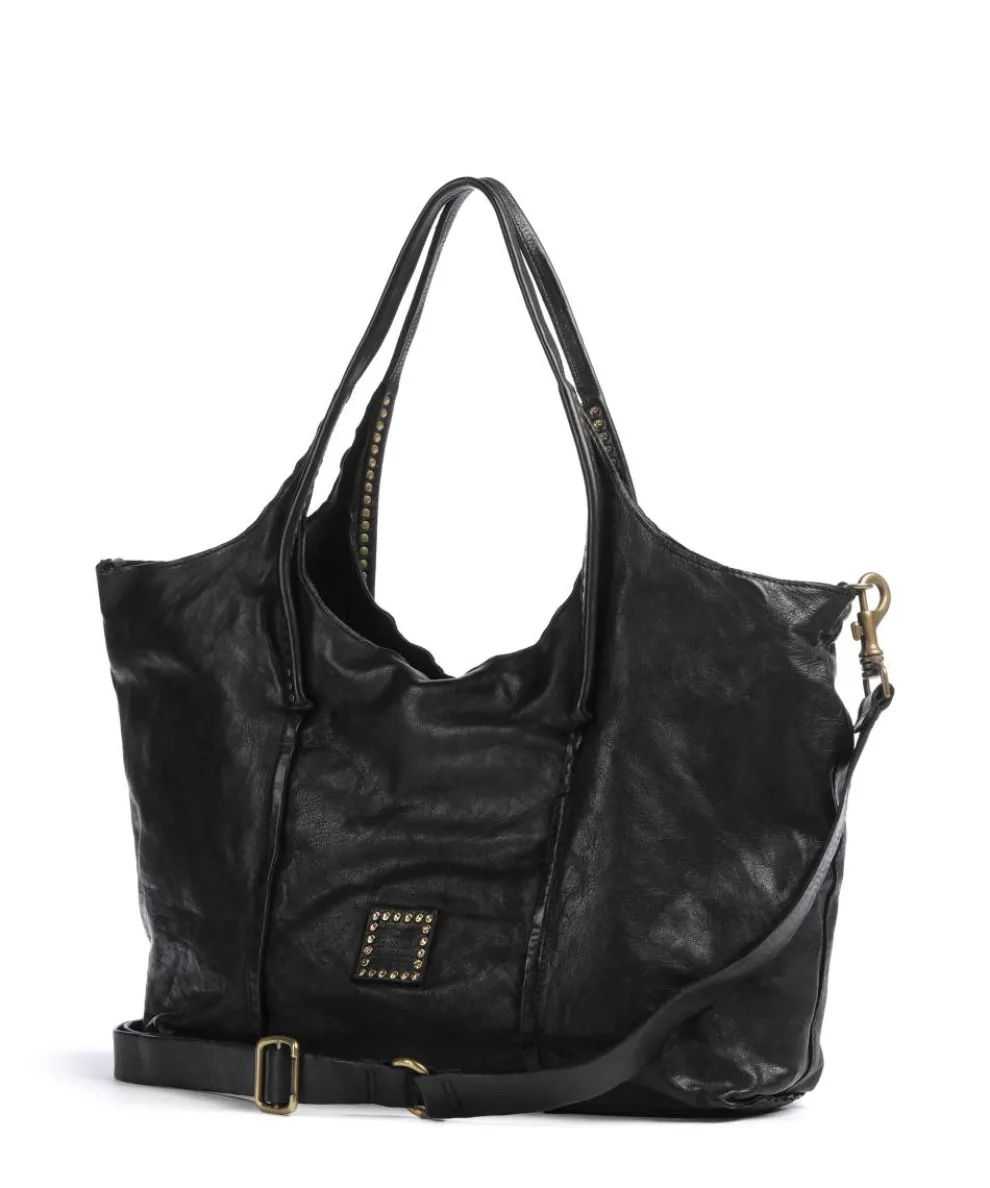 Shopper fein genarbtes Rindsleder schwarz