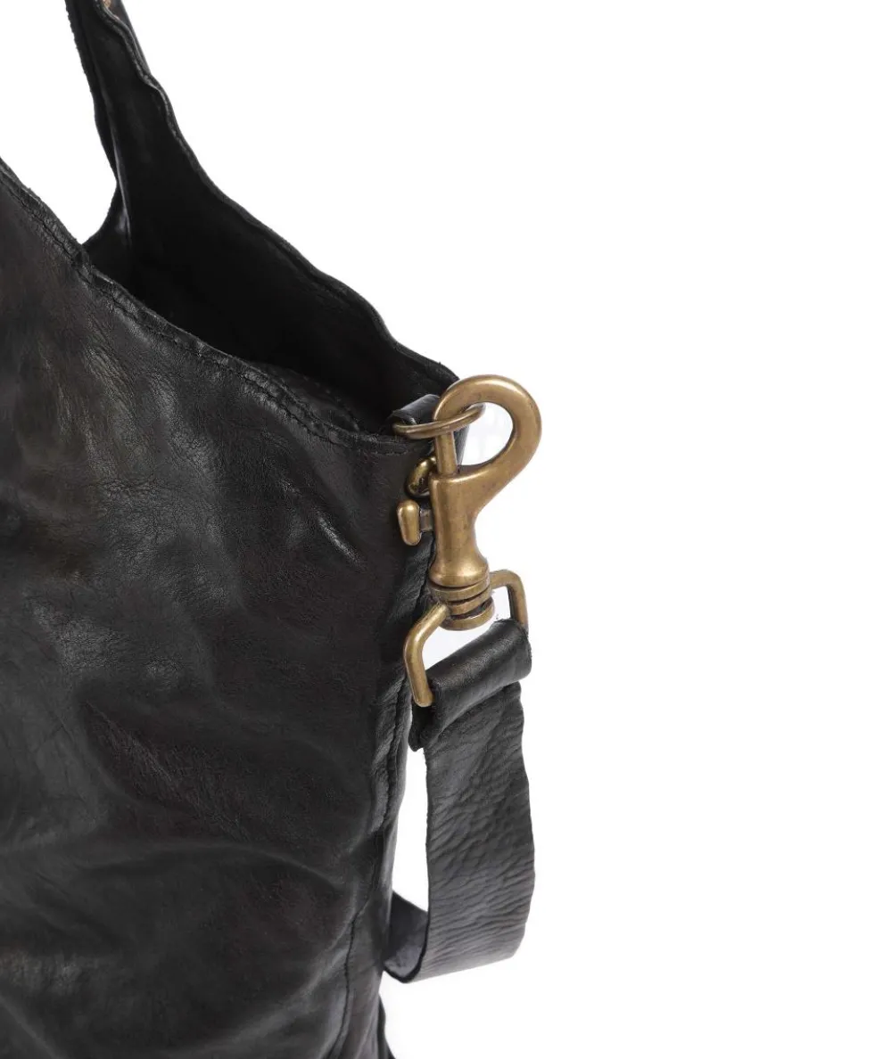 Shopper fein genarbtes Rindsleder schwarz