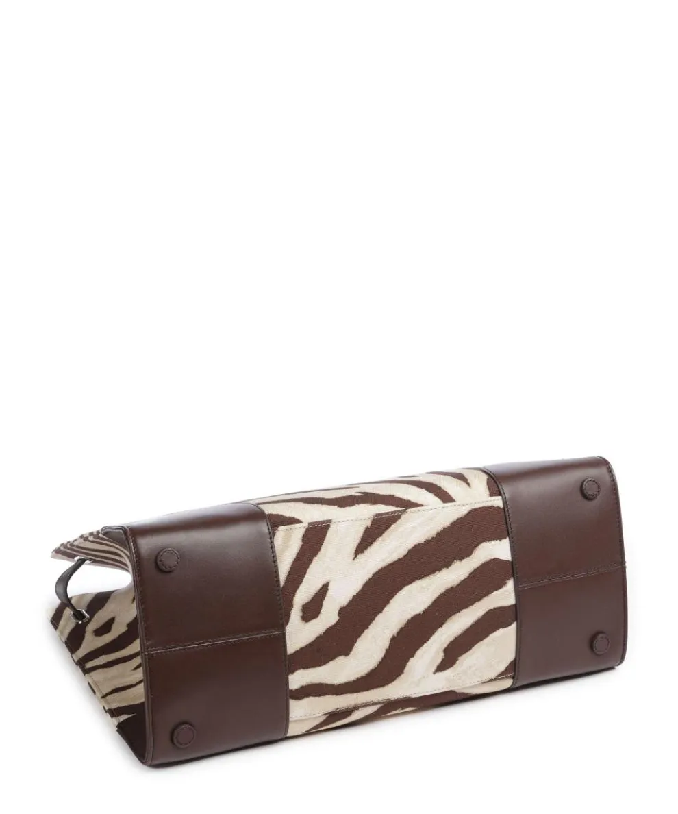 Devyn 42 Handtasche Baumwolle beige/braun