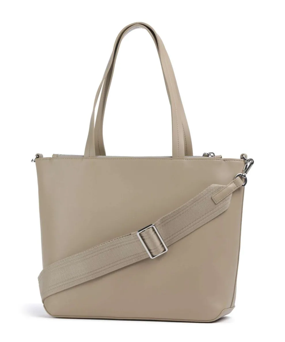 Valda Shopper Lederimitat sand