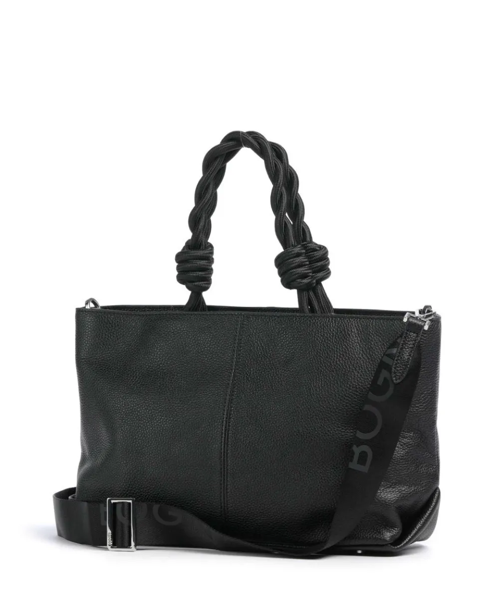 Vanil Valesca Handtasche genarbtes Rindsleder schwarz