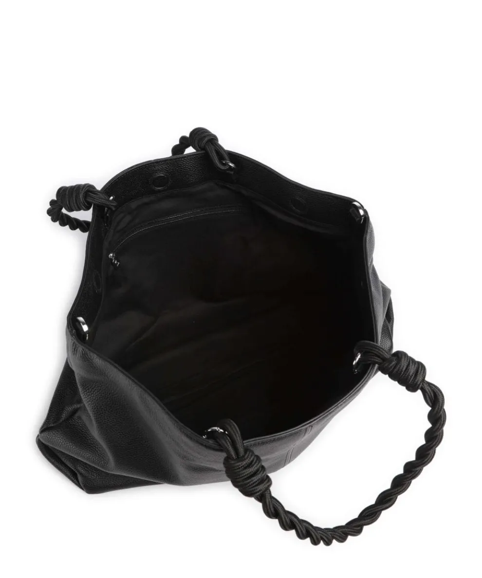 Vanil Valesca Shopper genarbtes Rindsleder schwarz