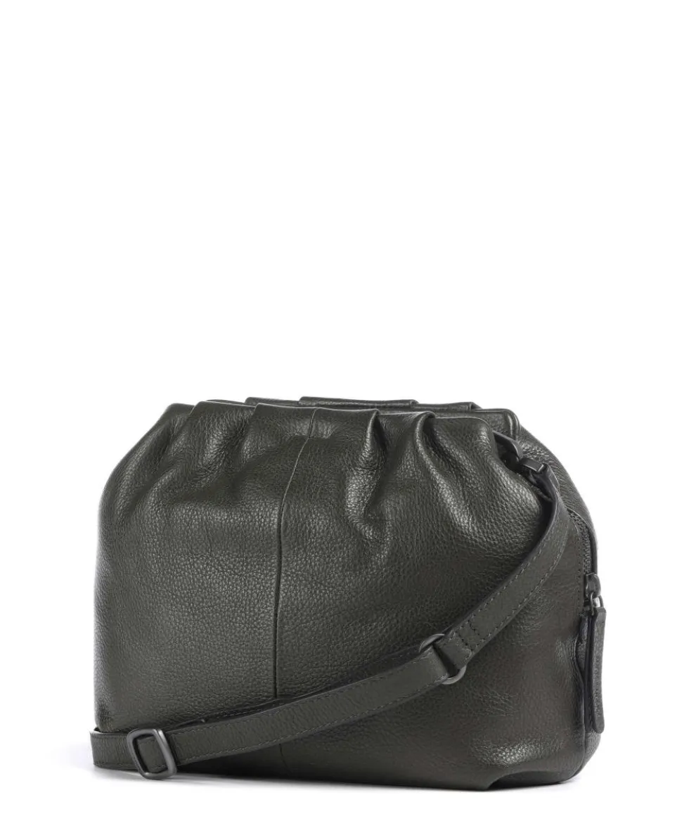 Philocalists Honey Umhängetasche genarbtes Leder khaki