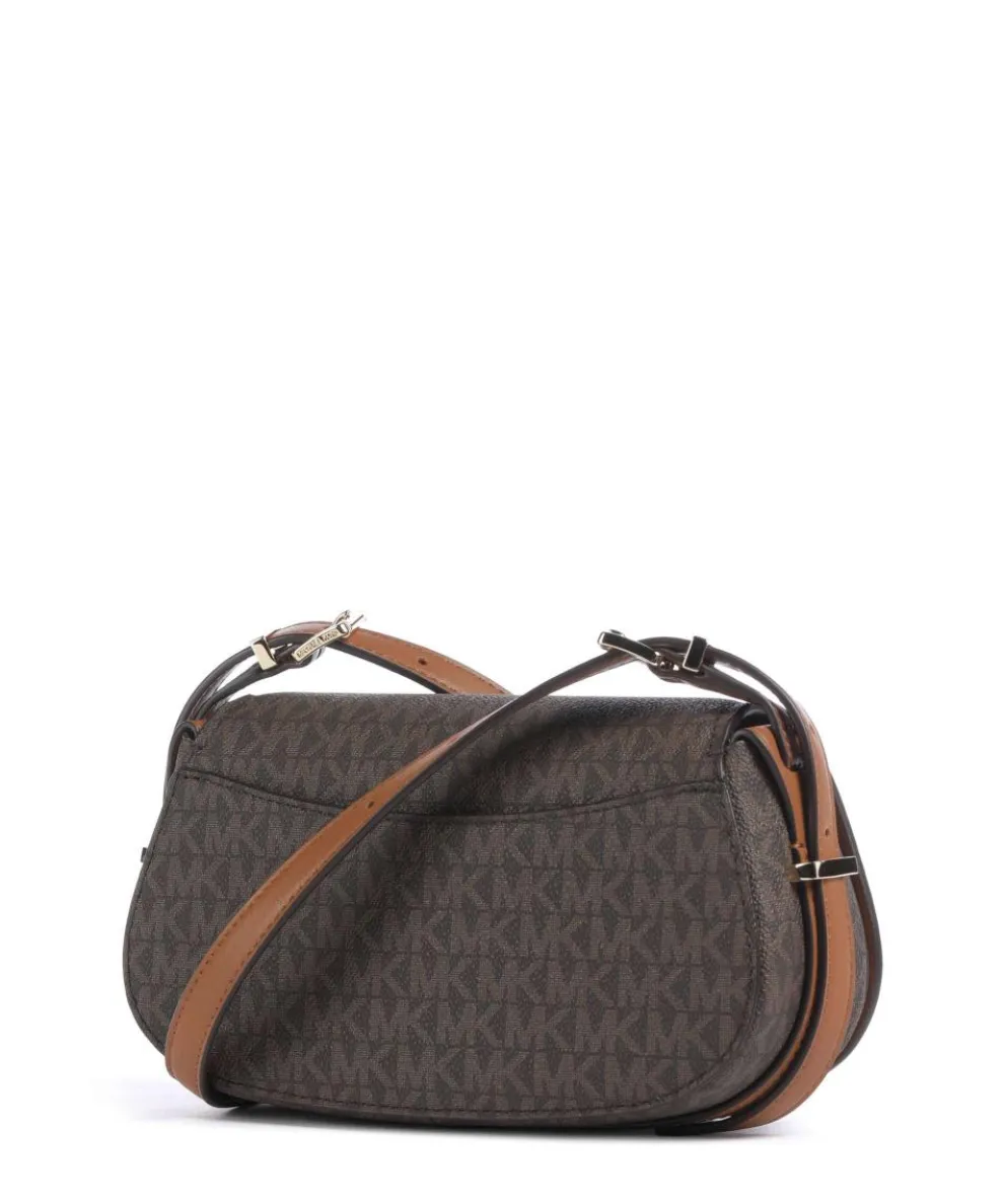 Lydia Small Umhängetasche Lederimitat dunkelbraun