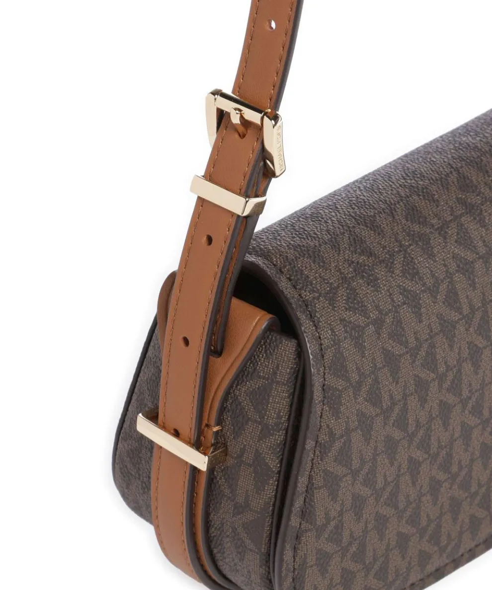 Lydia Small Umhängetasche Lederimitat dunkelbraun