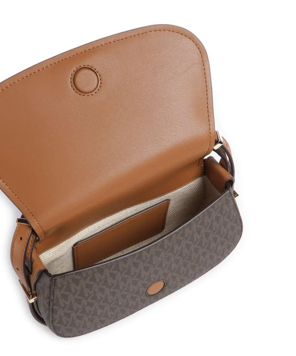 Lydia Small Umhängetasche Lederimitat dunkelbraun