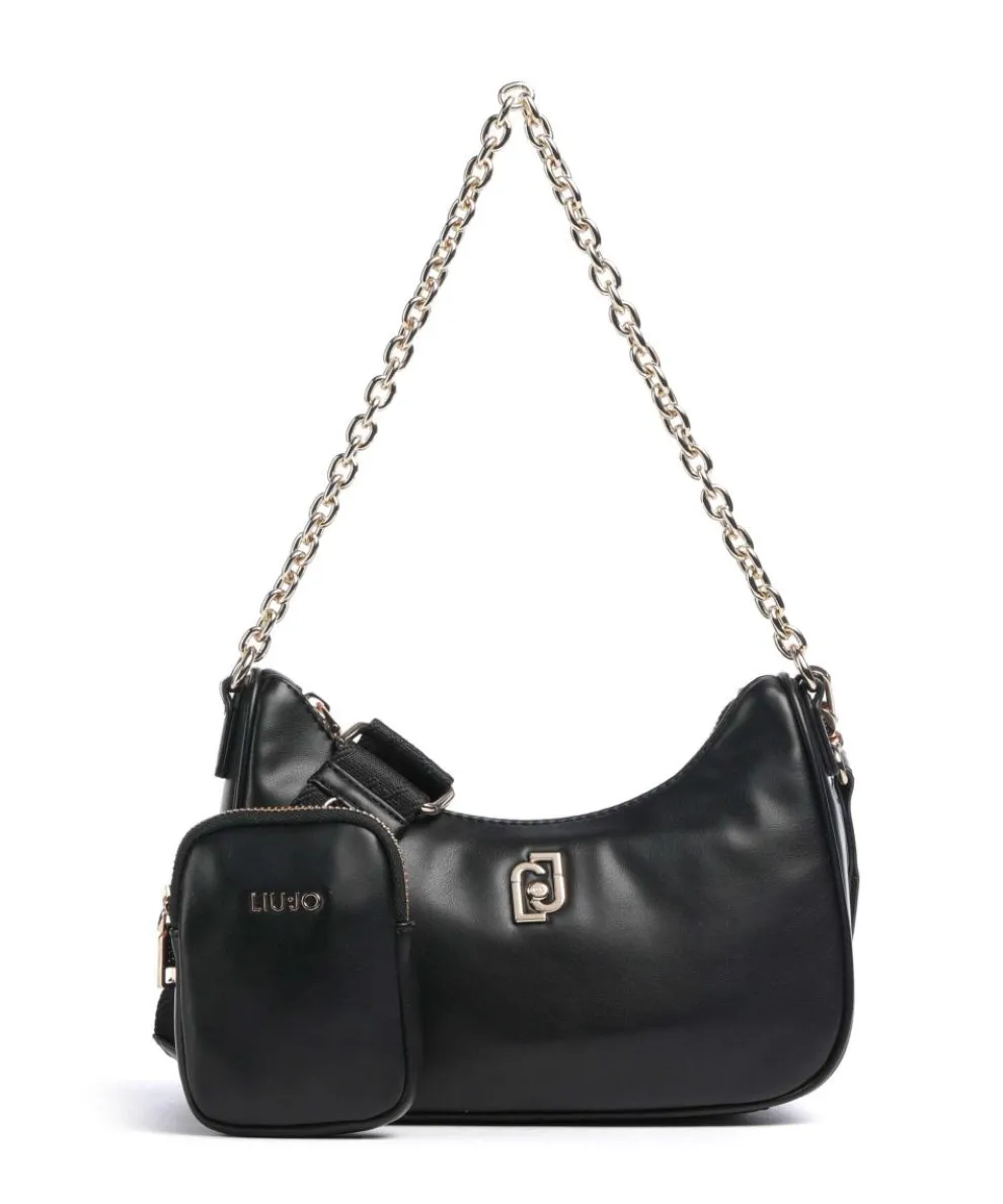 Achala S Schultertasche Lederimitat schwarz