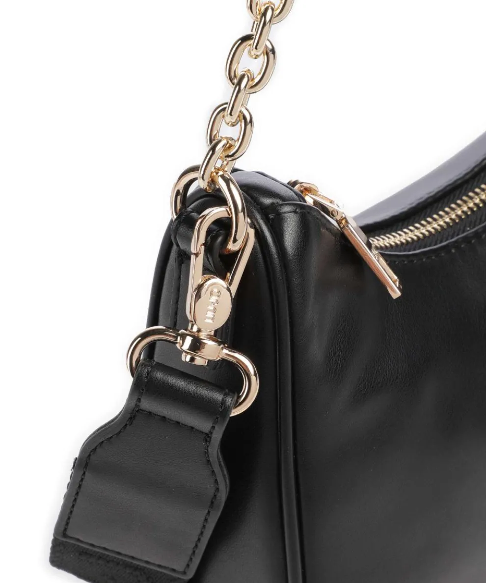 Achala S Schultertasche Lederimitat schwarz