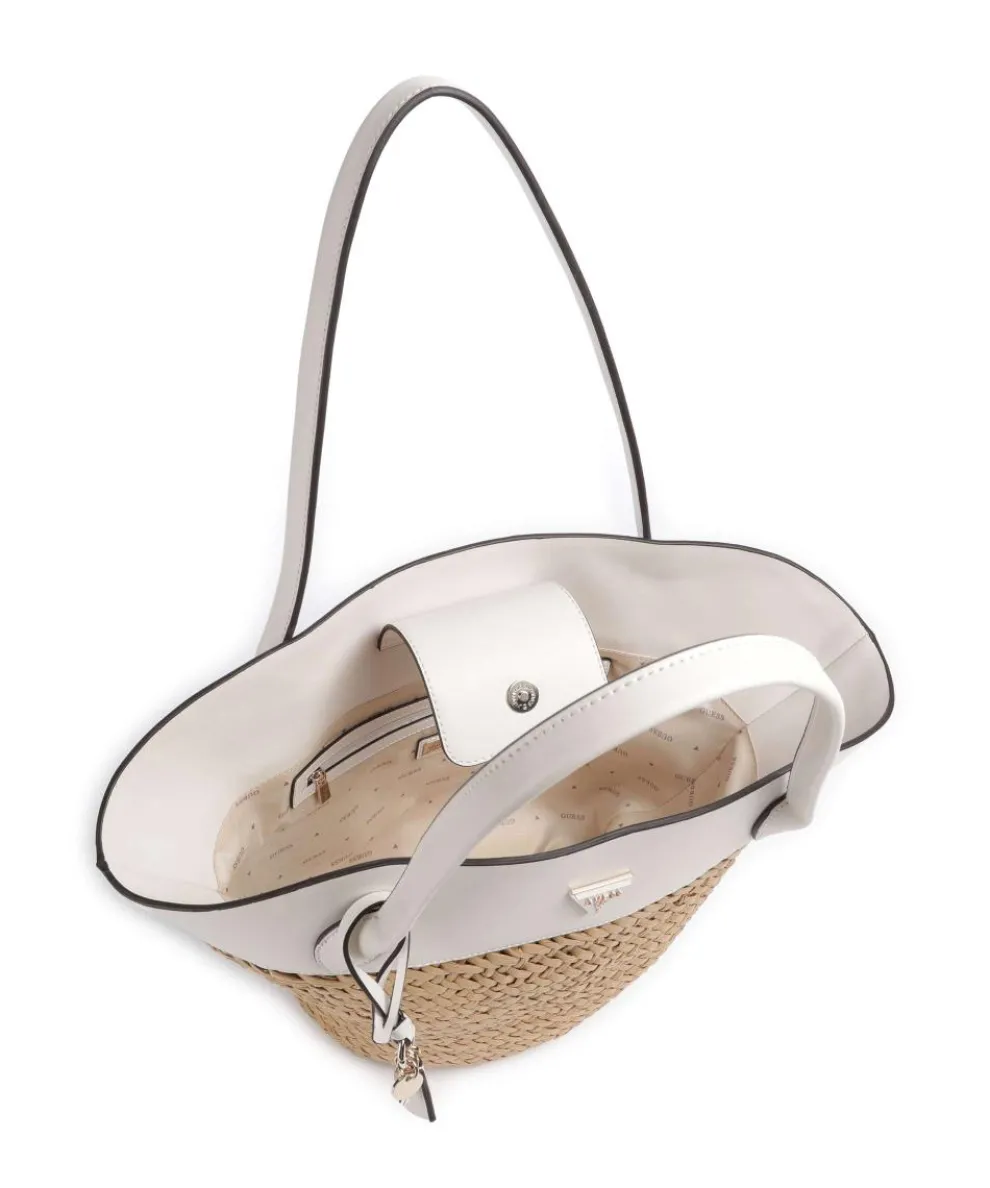 Venere Shopper Bast beige/weiß