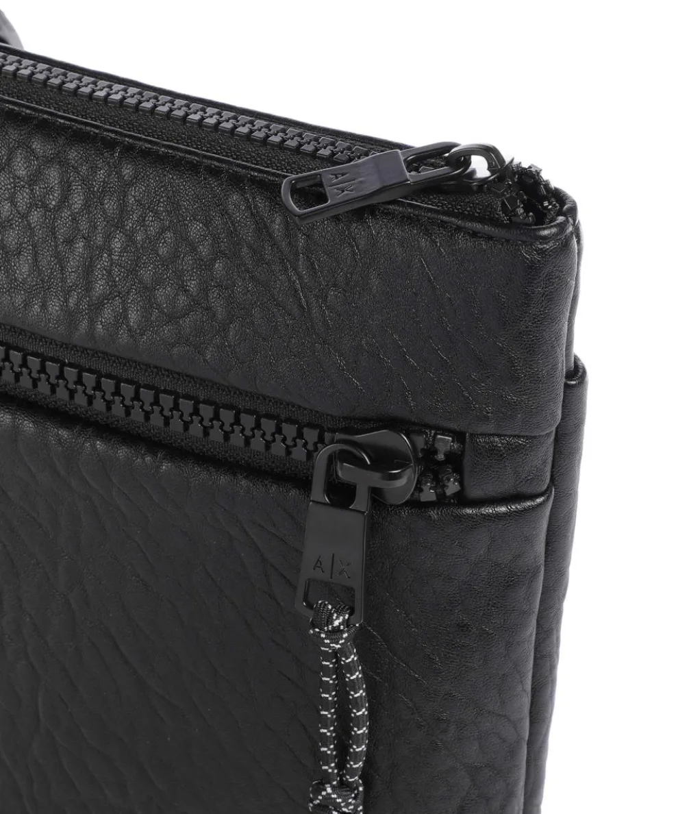 Venice Umhängetasche Lederimitat schwarz