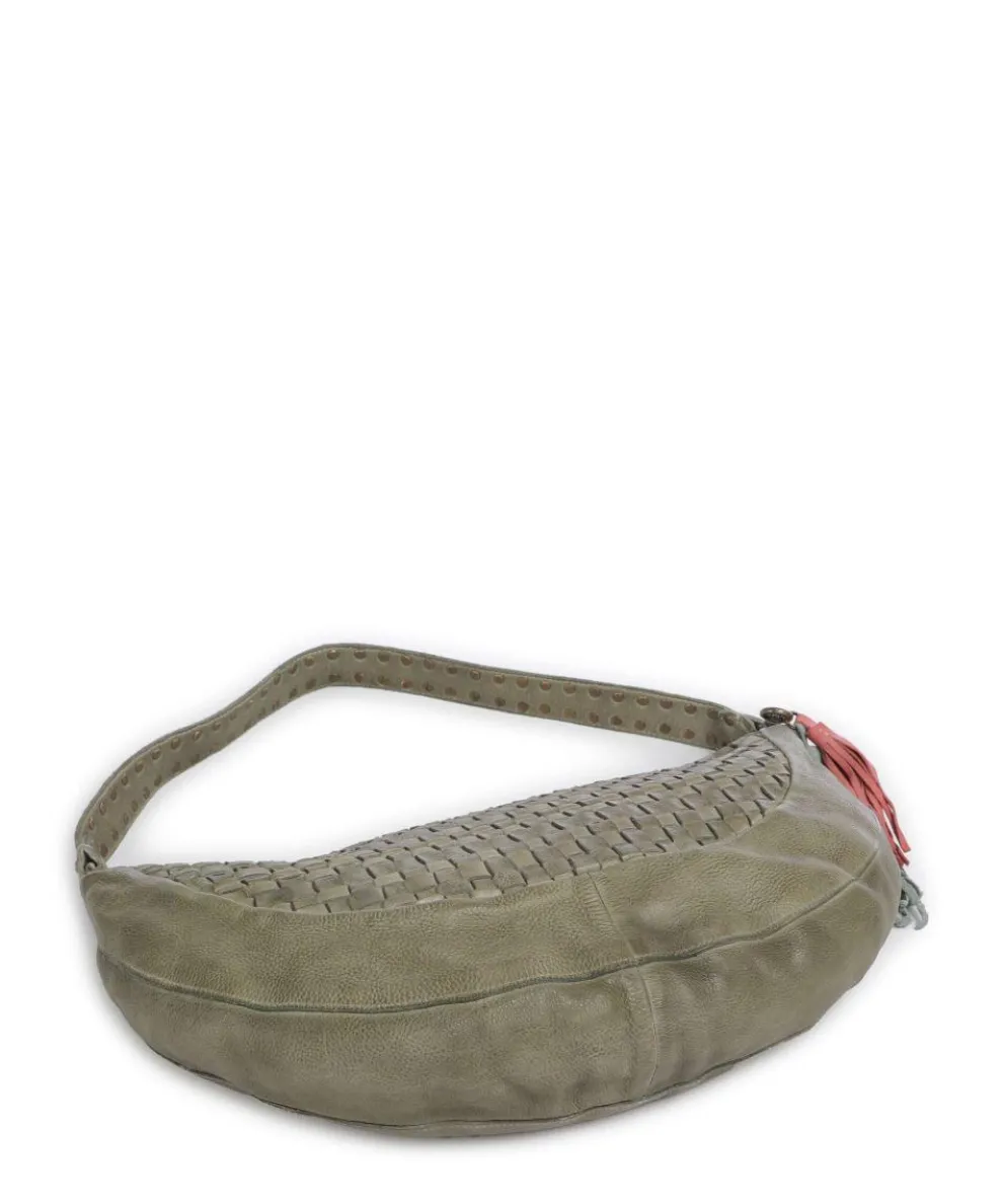 Venusweg 8 Beuteltasche genarbtes Leder grün