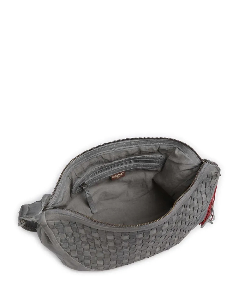 Venusweg 8 Beuteltasche genarbtes Leder grau