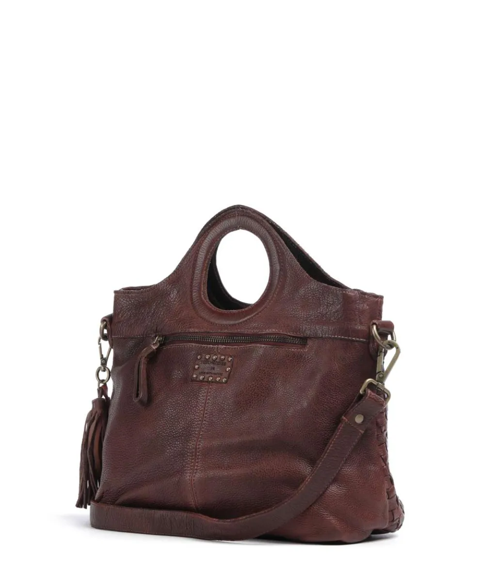 Venusweg 1 Handtasche genarbtes Rindsleder dunkelbraun