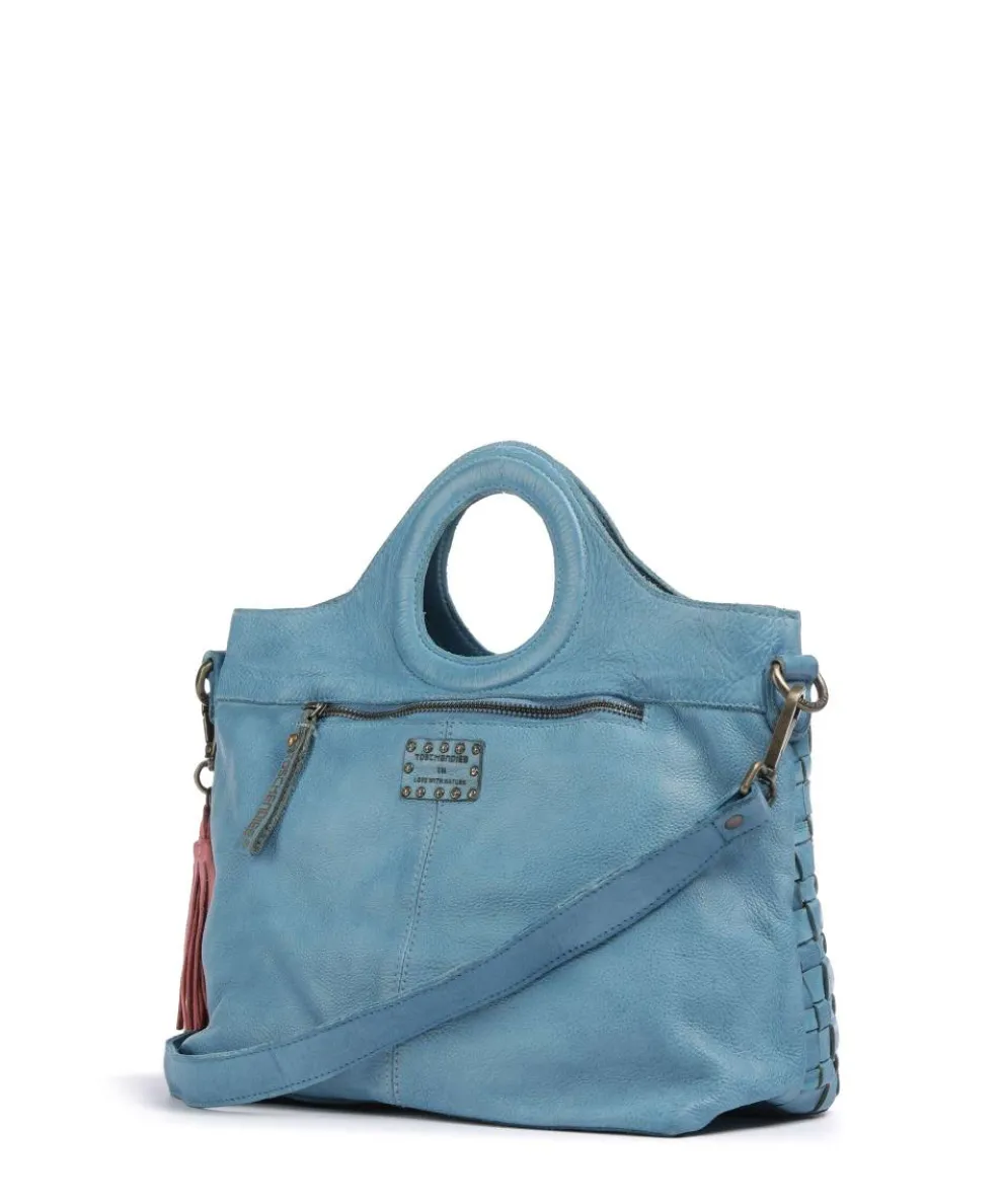 Venusweg 1 Handtasche genarbtes Rindsleder blau