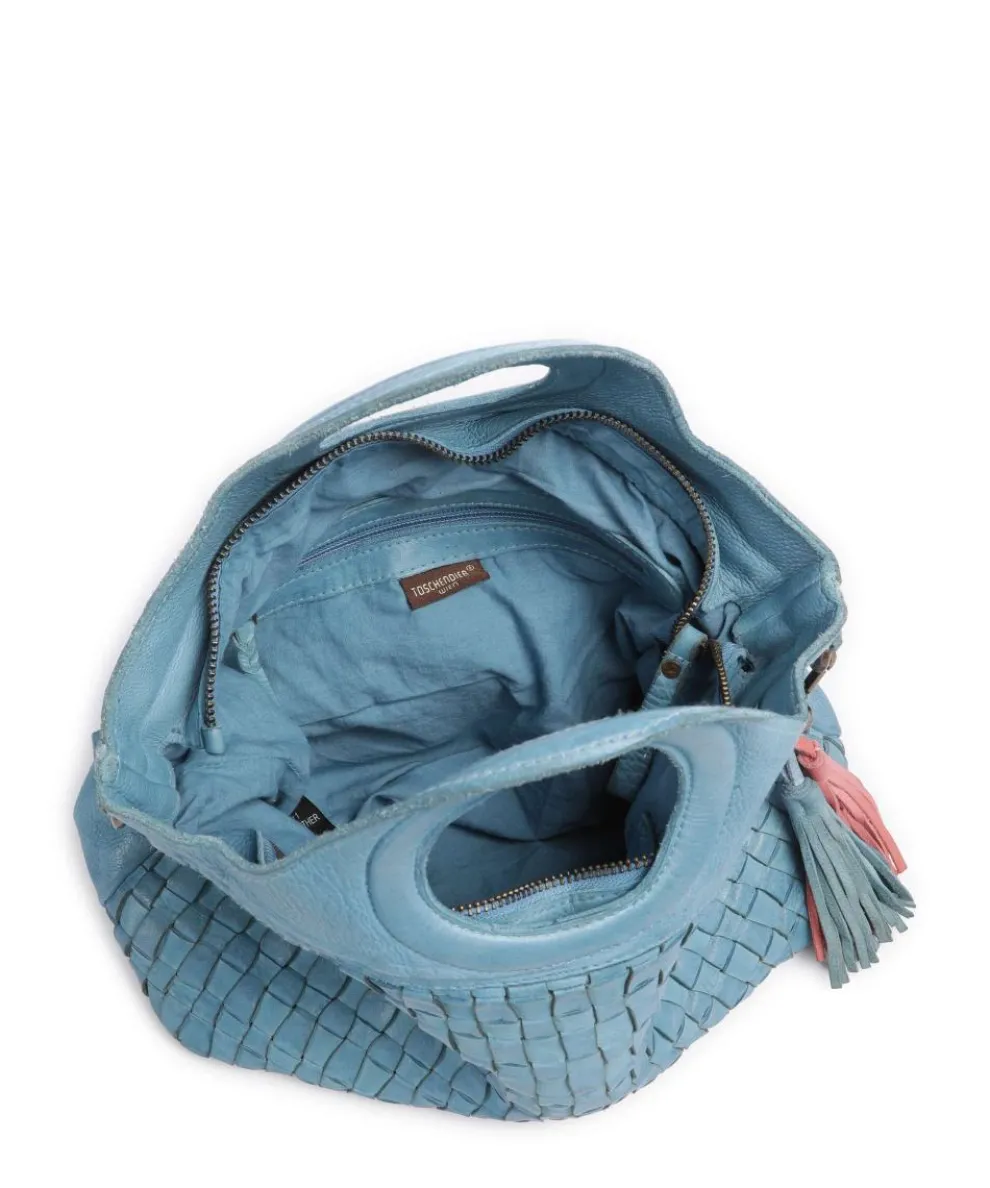 Venusweg 1 Handtasche genarbtes Rindsleder blau