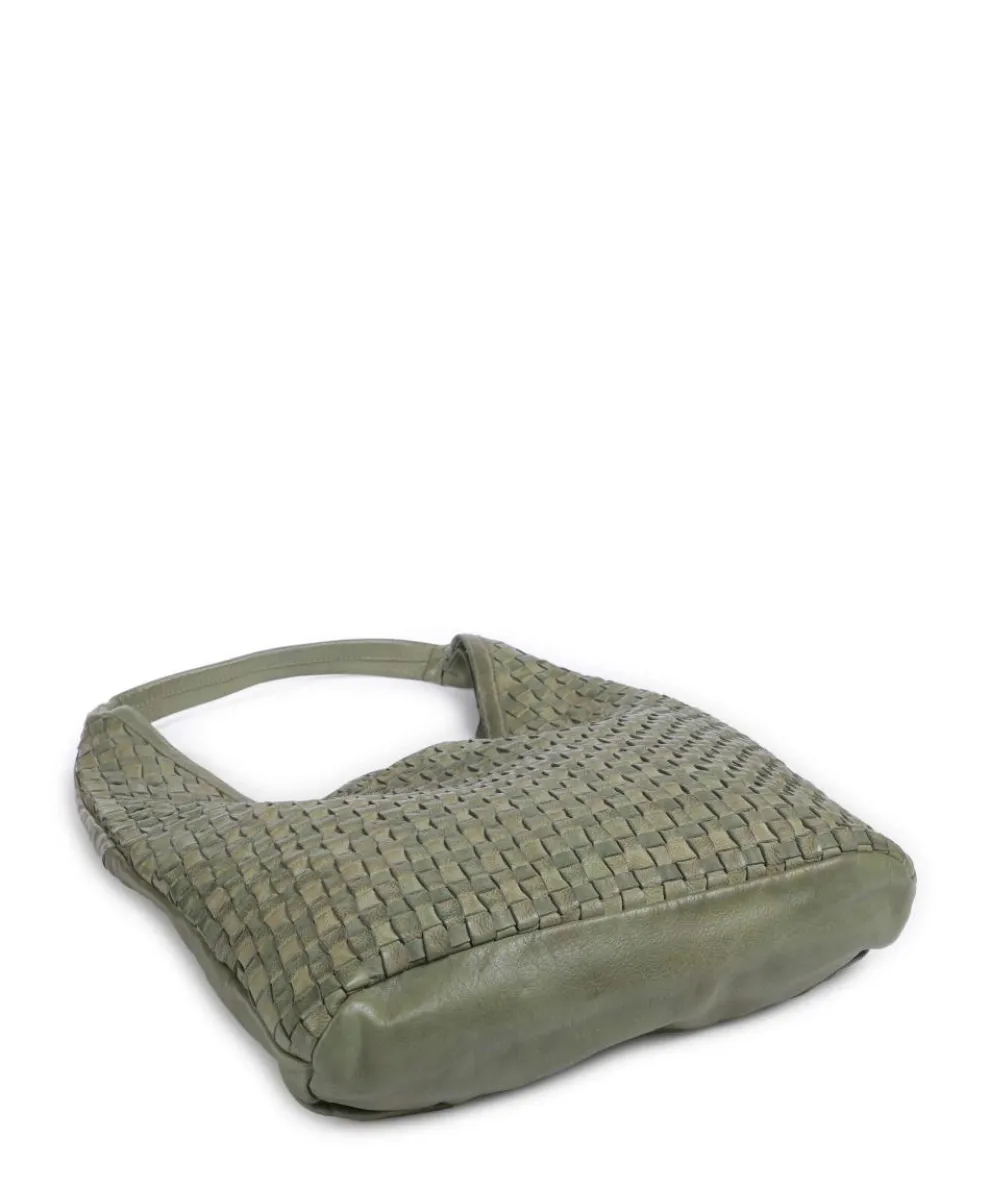 Venusweg 2 Schultertasche genarbtes Rindsleder grün