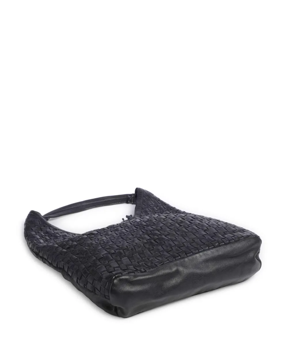 Venusweg 2 Schultertasche genarbtes Rindsleder navy