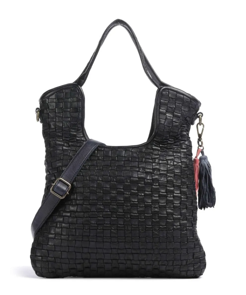Venusweg 3 Shopper genarbtes Leder navy