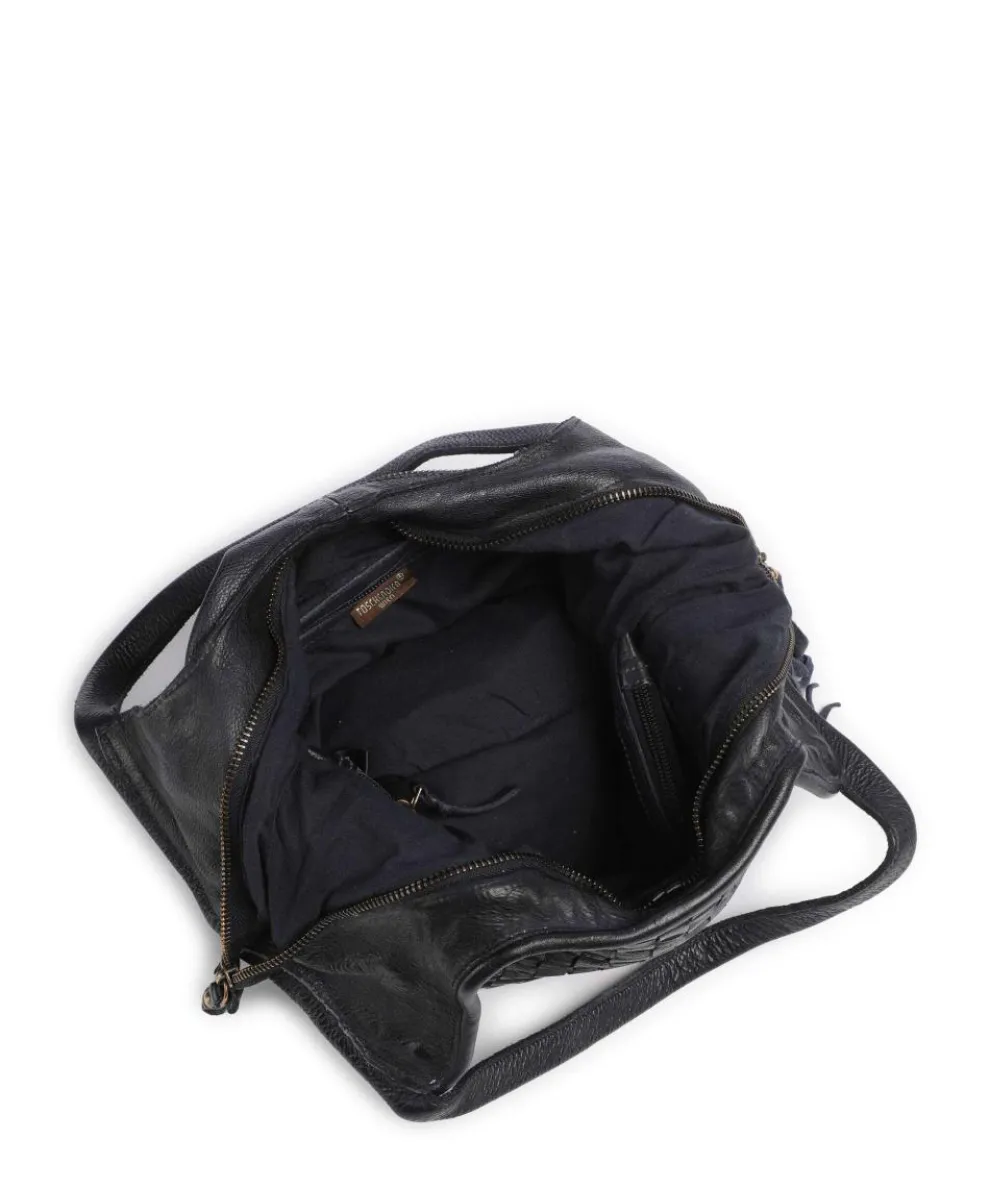 Venusweg 3 Shopper genarbtes Leder navy