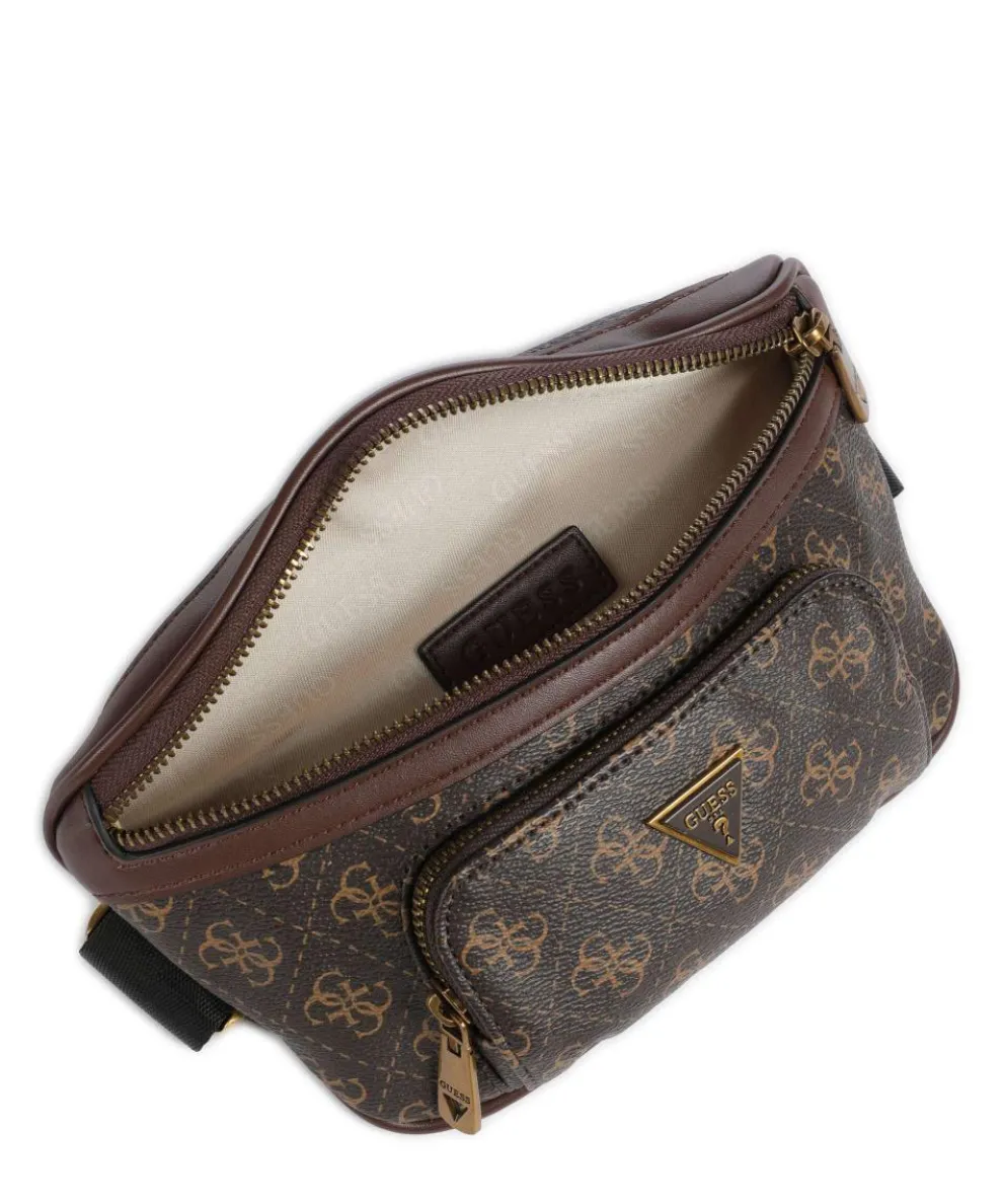 Vezzola Eco Gürteltasche Lederimitat dunkelbraun