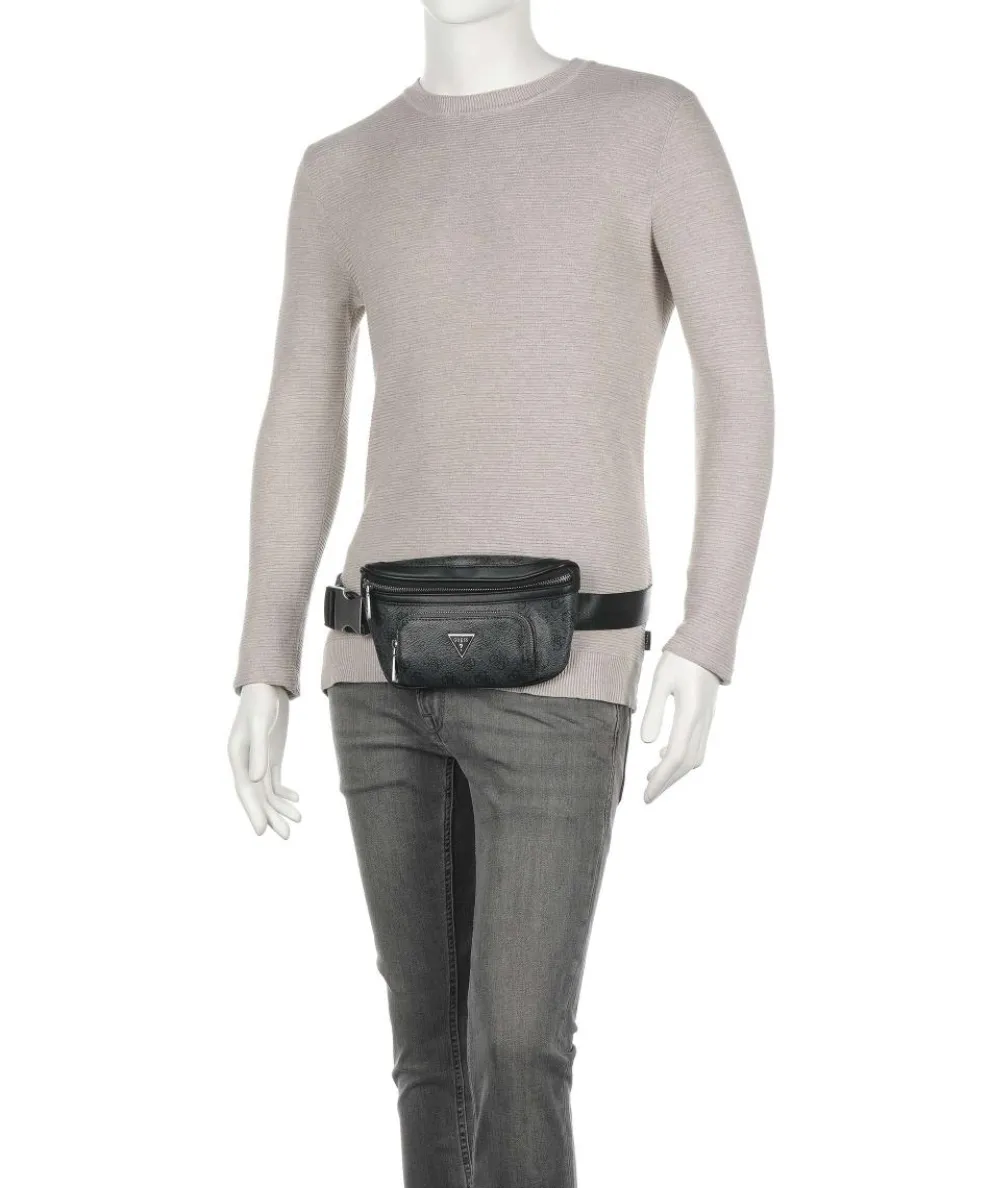 Vezzola Eco Gürteltasche Lederimitat dunkelgrau