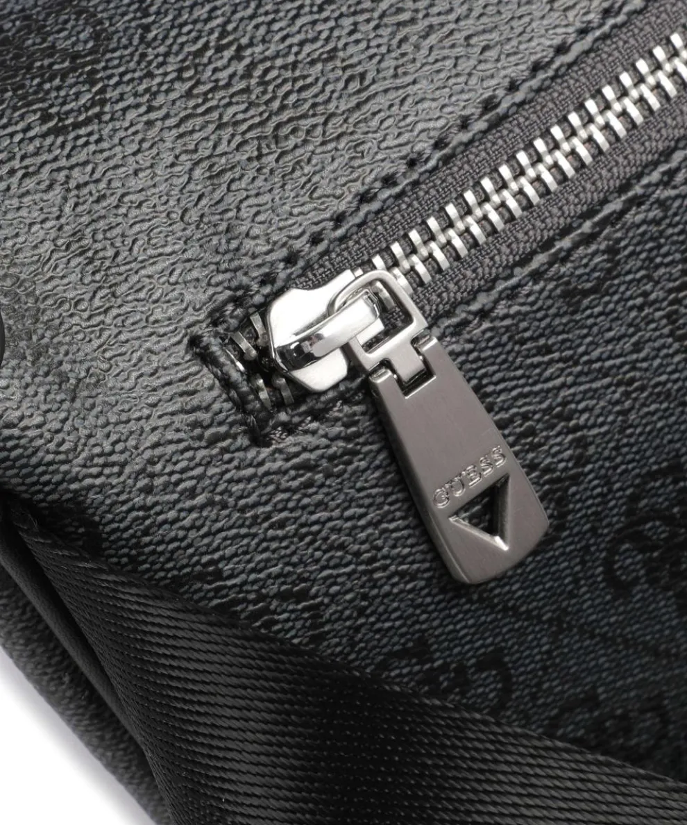 Vezzola Eco Gürteltasche Lederimitat dunkelgrau